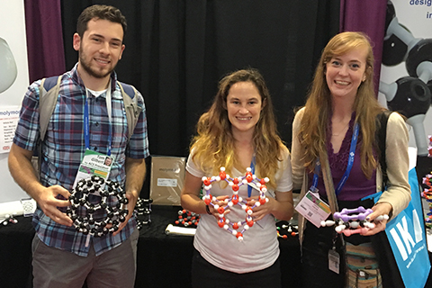 Photo of Paul, Cali, and Missy at the ACS Meeting