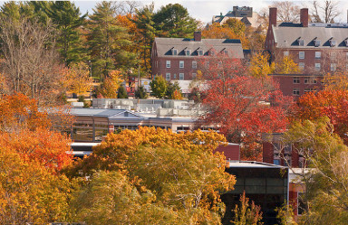 photo of URI campus in autumn